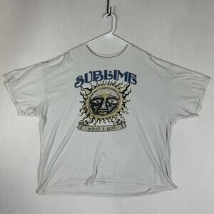 Sublime What I Got Tribal Sun Band T-Shirt Men's 2XL White Tee Top Short Sleeve
